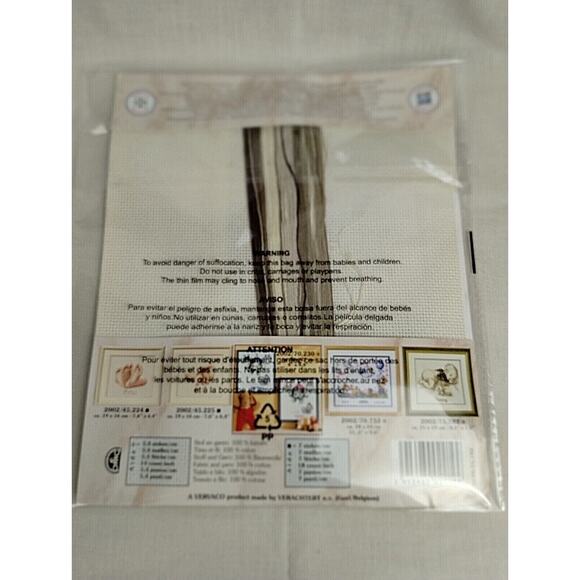 Baby and Bunny Moment - Vervaco Verachtert - Cross Stitch Kit - 8.4" x 7.6" - Picture 2 of 2